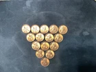 United States 1955S  Lincoln Cent ***Dealer Lot*** Red UNC 15 Coin Lot. 11295