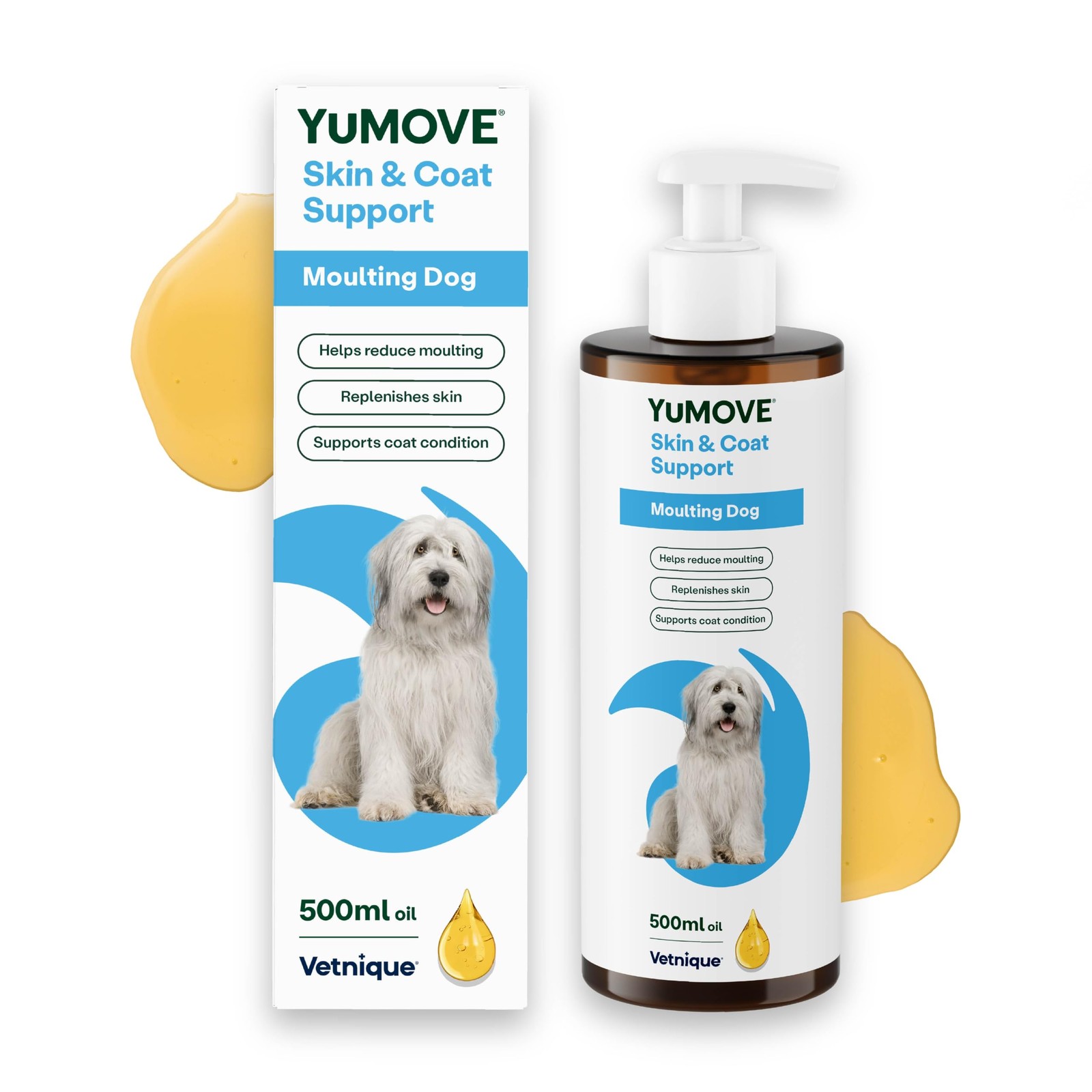 Lintbells Golden Yumove Skin & Coat Support - Moulting Dog 500Ml - 1003075 - Image 4