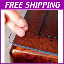 Waterproof Clear Table Protector - 2mm Thick Plastic Cover