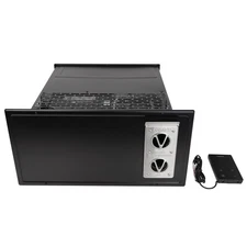 35,000 BTU RV Furnace w/ 20.6" x 10.5" Door + Remote Control LP Gas Space Heater