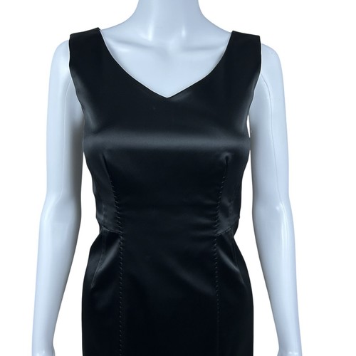 Philosophy di Alberta Ferretti Black Bustier Sheath Dress Size 2 Cocktail Event - Picture 3 of 20