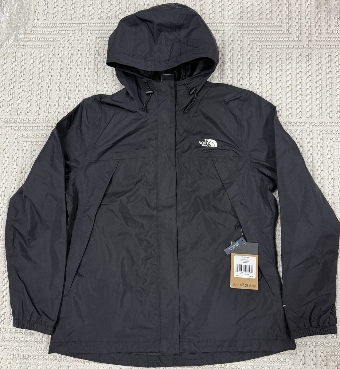 NWT The North Face Women's Antora Rain Jacket Black DryVent Hooded