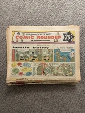 Sunday Denver Post Comic Roundup 1966-74 Prince Valiant Dick Tracy Comic Strips