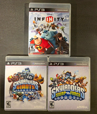 PS3 Game Lot:  Disney Infinity, Skylanders: Giants, Skylanders: Swap Force.