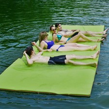 12' x 6' Floating Water Pad Mat 3-Layer Foam Floating Island for Pool Lake Green