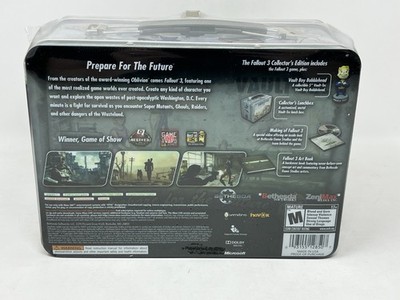 BRAND NEW SEALED - XBox 360 - Fallout 3 Collector's Edition Metal