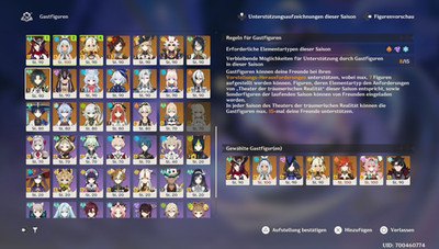 Genshin Impact Account mit vielen C6/R5 sehr gut gebuildet. Anschreiben vor kauf