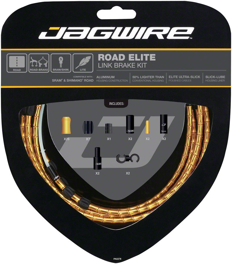 Комплект тормозных тросов Jagwire Road Elite Link для SRAM - - Ультра-гладкий и легкий 13290₽
