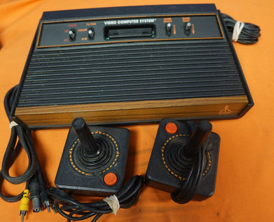 Atari CX-2600 Video Computer Gaming Console With Controllers Untested