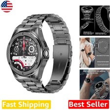 Google Pixel Watch 3 45mm Band - Steel Case, Adjustable, Space Grey