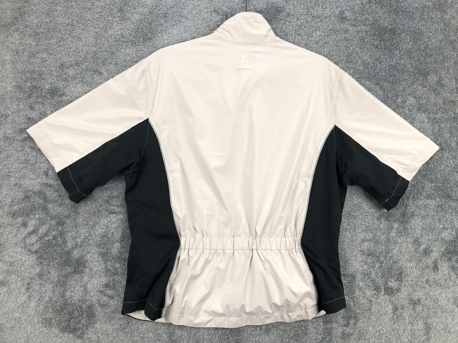 FootJoy DryJoys Jacket Womens Medium Waterproof Windshirt Golf Black White M