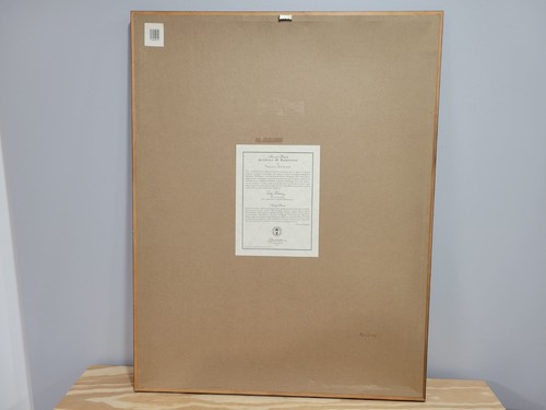 Stampa d'accento Thomas Kinkade "Sunrise" 27" nera con cornice in legno - Foto 6 di 6