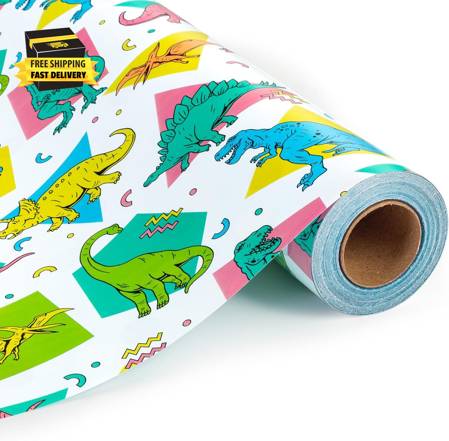 For Boy, 17 Inch X 33 Feet Dino Gift Wrap For Birthday K