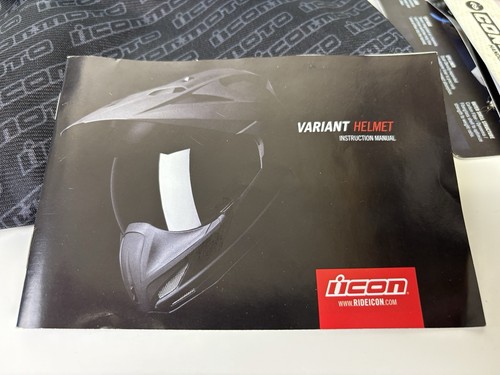 Icon Variant Pro Construct Full Face Motocross Helmet w Dark and Clear Shield XS - Foto 12 di 19