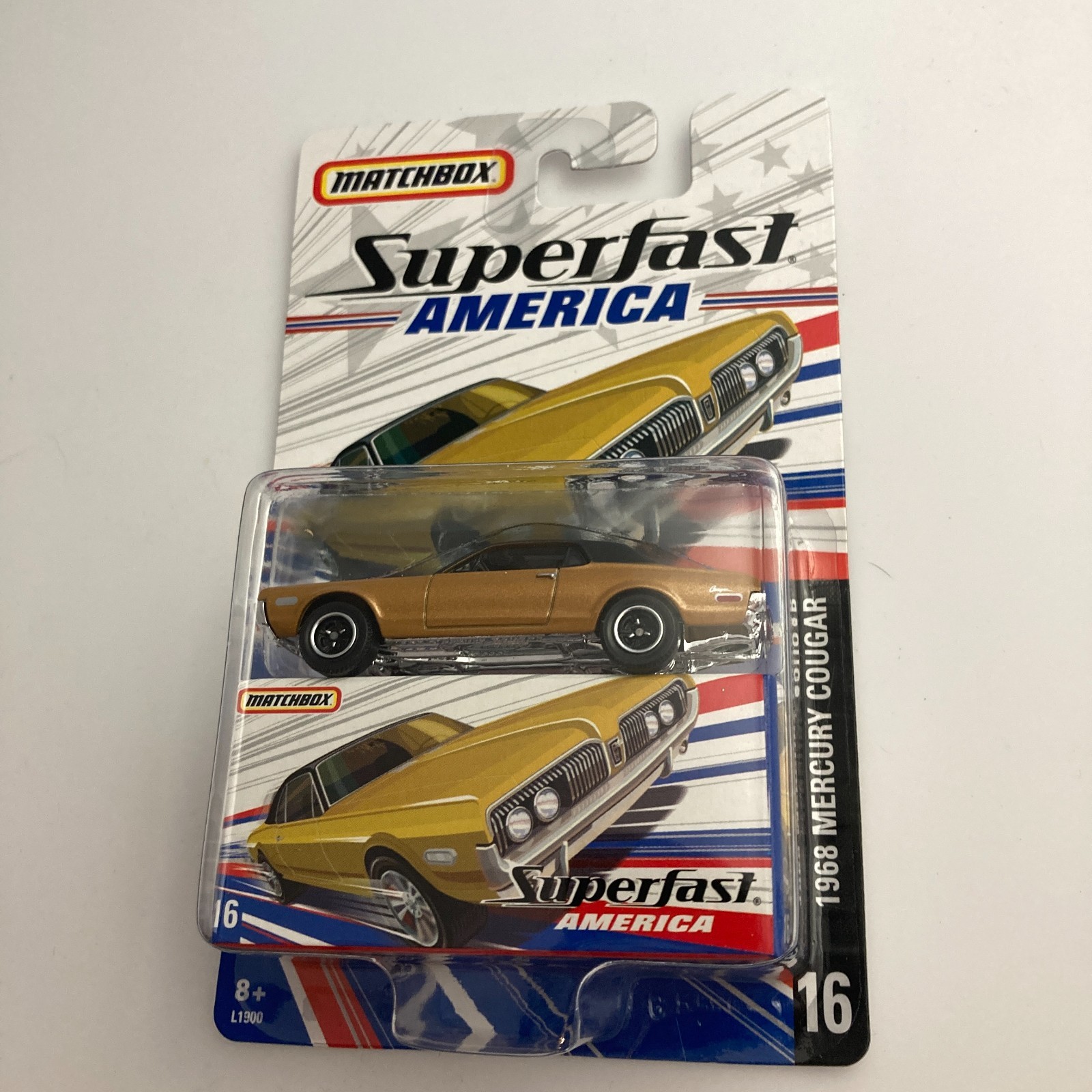 Matchbox Superfast America # 16 1968 Mercury Cougar Gold