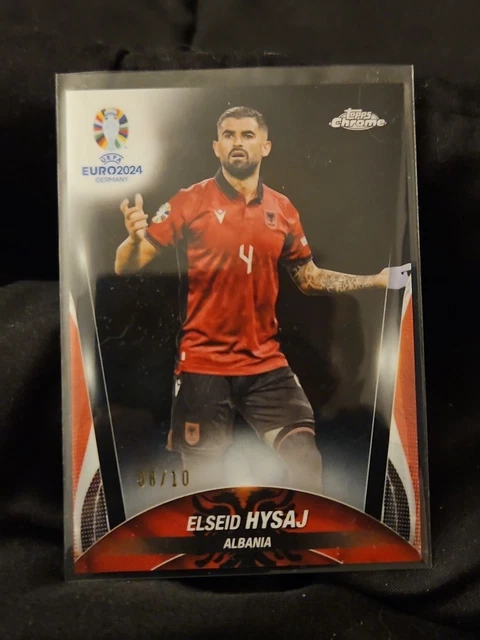 2024 Topps Chrome UEFA Euro Elseid Hysaj Albania Black /10