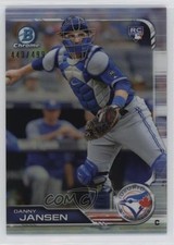 2019 Bowman Chrome Refractor /499 Danny Jansen (Catcher's Gear) #88 1q6u