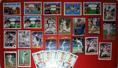 Jim Abbott 28 Baseball Card Lot California Angels Rare Mint Condition MLB HOF NM