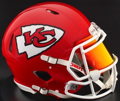 KANSAS CITY CHIEFS NFL Riddell Speed Full Size AUTHENTIC Football Helmet