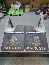 Vintage Yosemite Sam Back Off Mudflaps Looney Tunes 80s Cartoon. With Brackets Vintage Yosemite Sam Back Off Mudflaps Looney Tunes 80s Cartoon. With Brackets