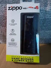 Zippo Heatbank 6 Rechargeable Hand Warmer Power Bank USB Compatible - NEW