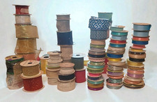 Big Lot Craft Ribbon Partial Spools of Unused Decor Ribbon Assorted DIY Project