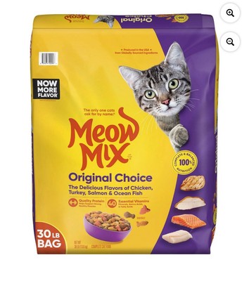 Meow Mix Original Choice Adult Dry Cat Food 30 829274520997