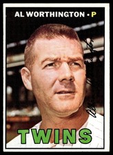 1967 Topps Al Worthington VG+ Minnesota Twins #399