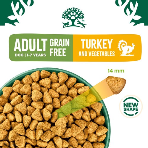 1.5kg James Wellbeloved Grain Free Adult Dry Dog Food Turkey & Vegetables - Picture 8 of 9