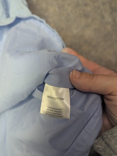 Neu mit Etikett Sabo Lex Babydoll blau Minikleid Größe Small Knopf Landhaus Bauer Baumwolle - Bild 10 von 11