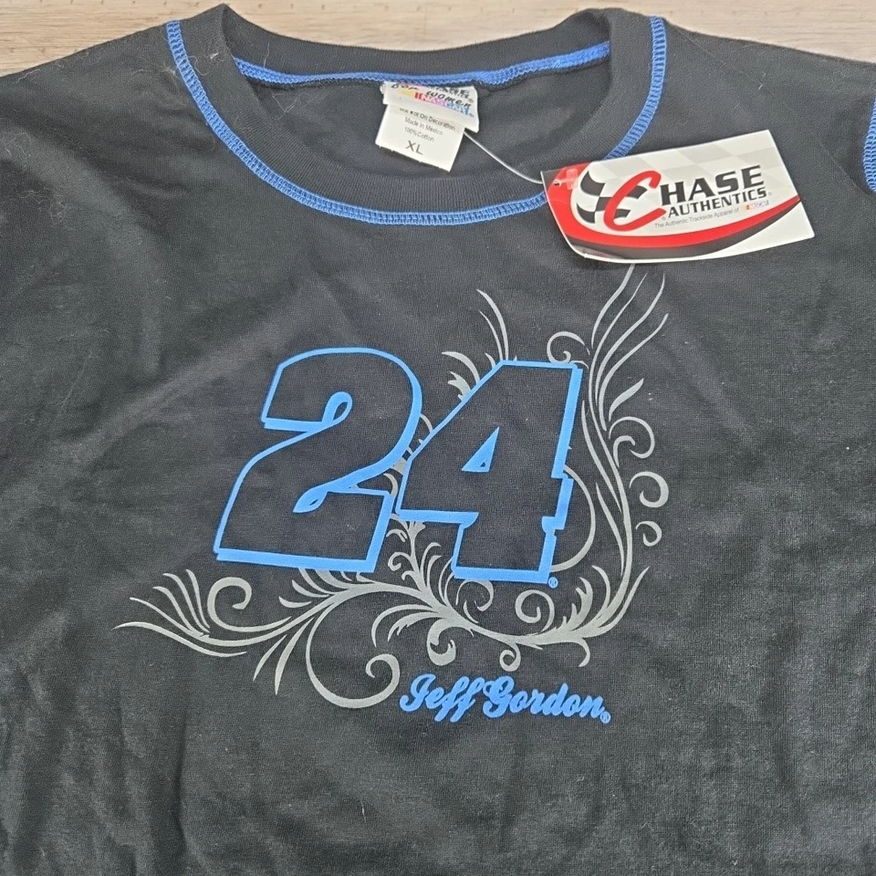 Camisa térmica Chase Authentics para mujer Jeff Gordon manga larga negra talla XL Foto 2 de 4