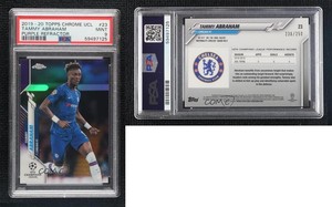 2019-20 Topps Chrome UCL Purple Refractor /250 Tammy Abraham #23 PSA 9 MINT