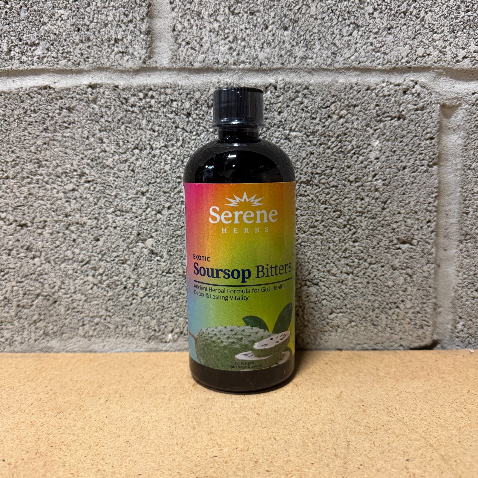 Serene Herb Exotic Soursop Bitters Liquid Gut Health Detox Lasting Vitality 16oz