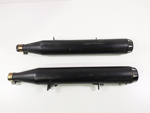 2012 Harley VRSCF Muscle V Rod Slip-On Exhaust Pipe Muffler Set - Picture 8 of 12