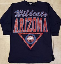 Vtg 80s University Of Arizona Wildcats Long Sweatshirt College Track Grunge 90s