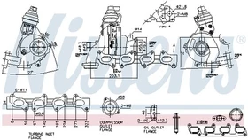 NISSENS Turbolader mit Dichtungen für VW Crafter 30-35 30-50 Amarok 
