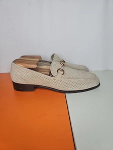 Chaussures plates homme Gucci crème Made In Italy pointure 10 B