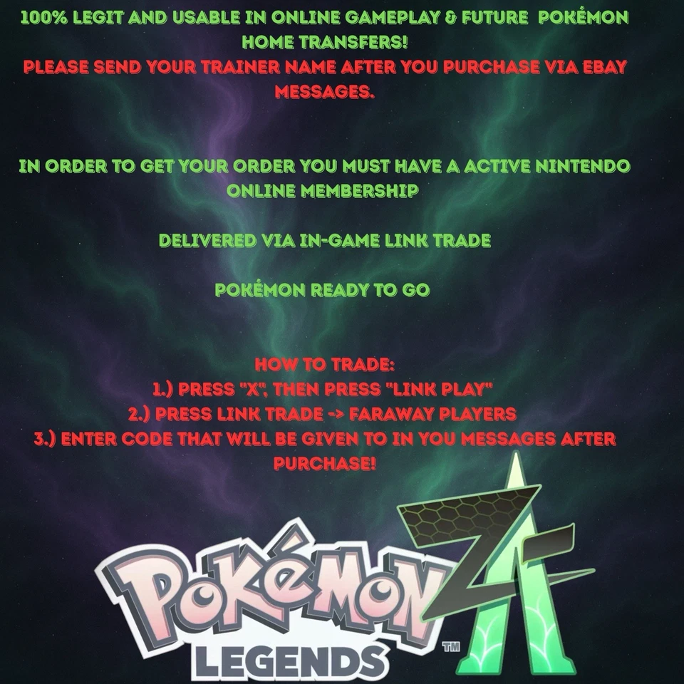 Pokemon Legends ZA | TODOS MEGA POKEMON | 6IV | Brillante | 50 o 100 LVL | MAX EVS Foto 3 de 3