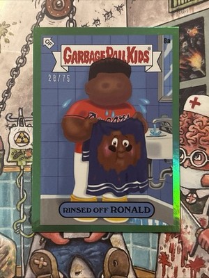2022 GPK X MLB Ser. 1 #8a Rinsed Off Ronald Acuna Jr. Green Foil /75.