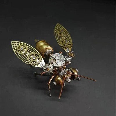 Steampunk Insekten Puzzle Set Libelle Spinne Metall Bastelkunst DIY