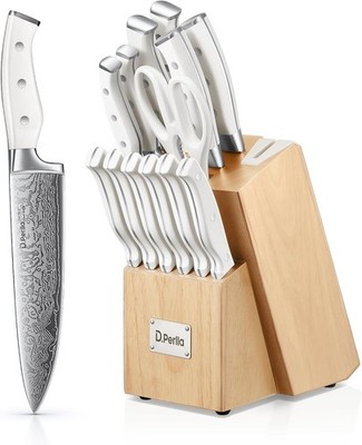 HENCKELS Statement Premium Quality 15-Piece Set with Block Natural Razor-Sharp