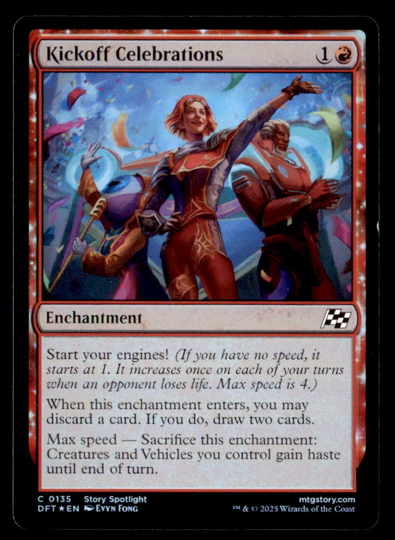 Kickoff Celebrations 135 Common Aetherdrift Magic: The Gathering Foil Near Mint