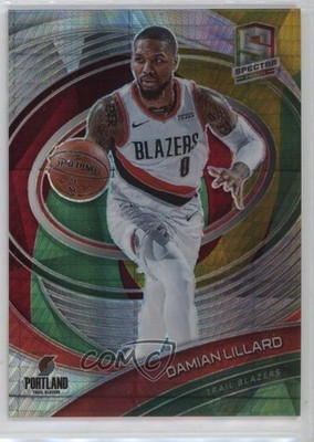 2020 Panini Spectra Variation Asia Yellow Green Prizm 62/75 Damian Lillard 1qp0