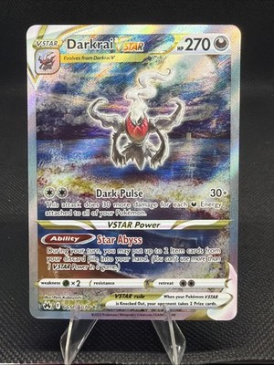 Darkrai VSTAR Crown Zenith: Galarian Gallery Ultra Rare Holo Card GG50/GG70