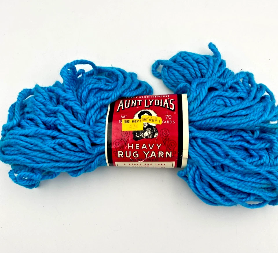 Aunt Lydias Heavy Rug Yarn 9 COLORS - 70 Yd Skeins Polyester Vtg You Pick - Image 3 of 4