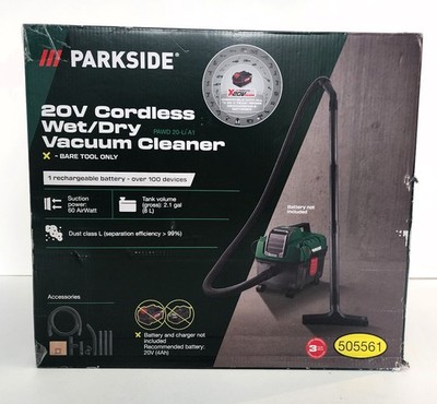 Parkside 20V Cordless Wet & Dry Vacuum Cleaner - Without Battery & Charger