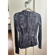 Lululemon Hooded Define Jacket Nulu / Size 6 / Diamond Dye Pitch Grey Graphite