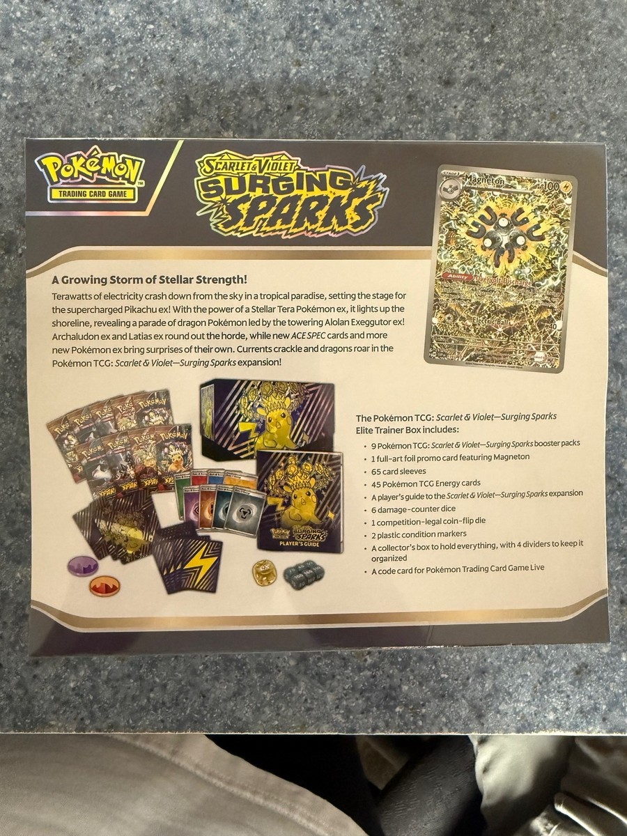Pokemon TCG: Surging Sparks Elite Trainer Box ETB SV08 | eBay