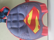 Superman Ribbed Muscle Swim Life Jacket Child Trainer Water Vest 33/55lbs M