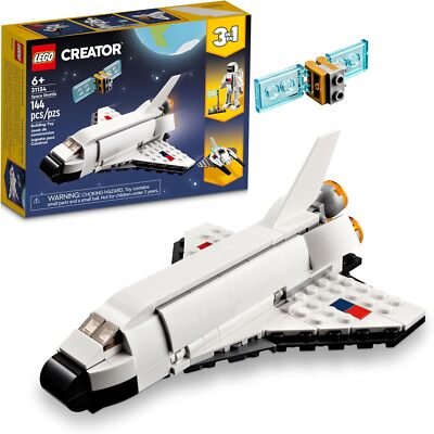 LEGO Creator 3 in 1 Space Shuttle Building Toy for Kids, Creative Gift Idea...